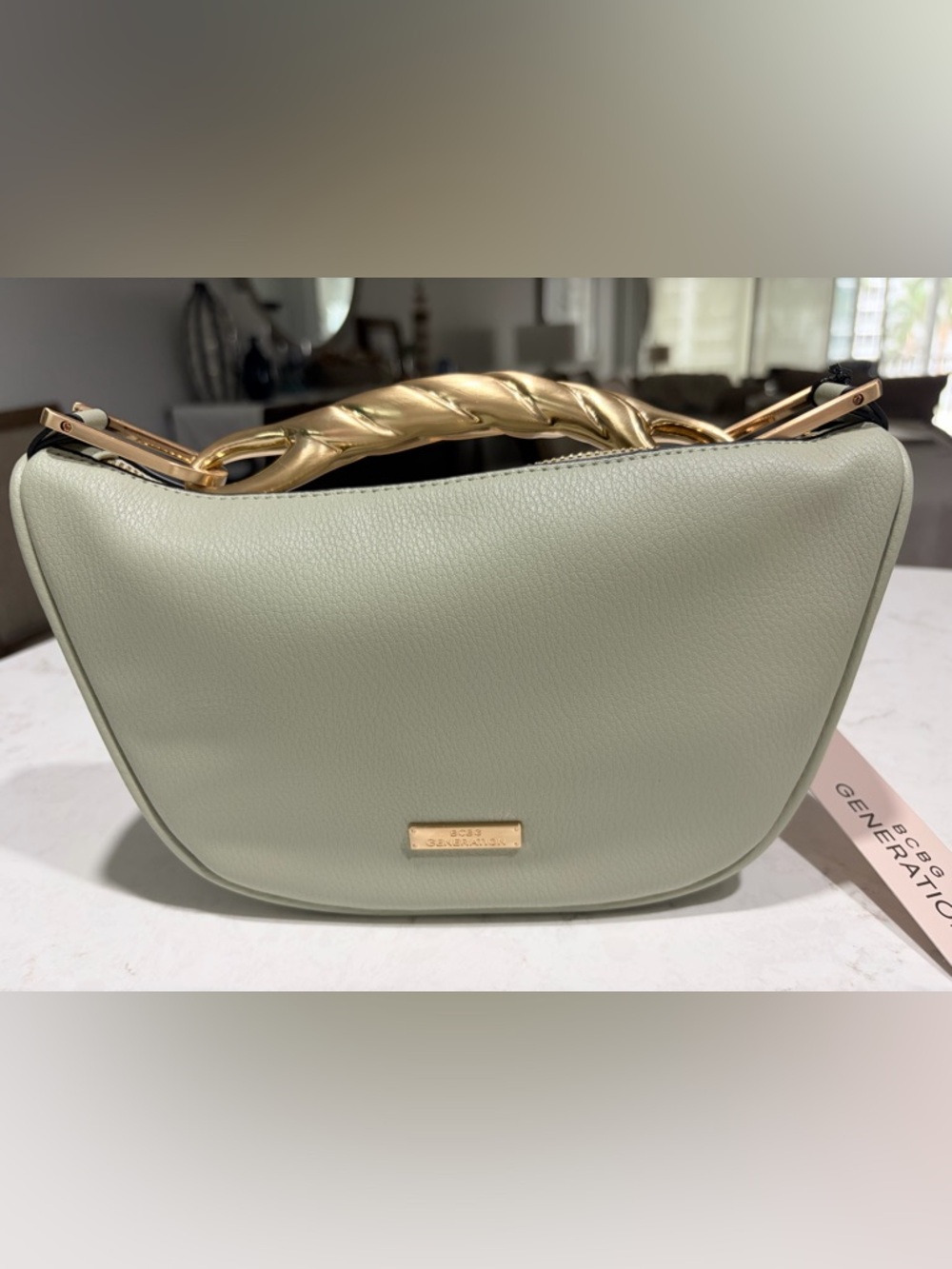 BCBG Women's Top-Handle Bag in Sage Green NWT